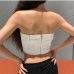 5Sexy Strapless Backless Boat Neck Women Camisole