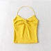 17Sexy Twist Knot Backless Cropped Tank Top