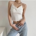 4Sexy Twist Knot Backless Cropped Tank Top