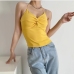 5Sexy Twist Knot Backless Cropped Tank Top