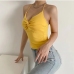 7Sexy Twist Knot Backless Cropped Tank Top