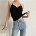 8Sexy Twist Knot Backless Cropped Tank Top