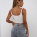 7Sexy U Neck Letter Cropped Women Tank Top