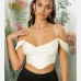 9Sexy V Neck Cold Shoulder Tank Top