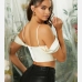 10Sexy V Neck Cold Shoulder Tank Top