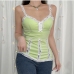 1Sexy V Neck  Lace Patchwork Women Camisole