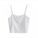 9Simple Design Spaghetti Strap Crop Tank Top