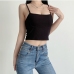 1Simple Design Spaghetti Strap Crop Tank Top