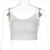 4Slimming White Spaghetti Strap Backless Camisole