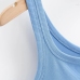 5Solid Color Asymmetric Sleeveless Tank Top