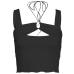 12Solid Halter Small Cropped Tank Top