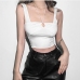 4Solid Halter Small Cropped Tank Top