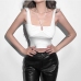 6Solid Halter Small Cropped Tank Top