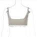 12Sports Running Gym Cami Solid Cropped Tank Tops 