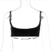 15Sports Running Gym Cami Solid Cropped Tank Tops 