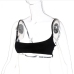 16Sports Running Gym Cami Solid Cropped Tank Tops 