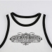 11Sports White Crew Neck Printed Cropped Tank Tops