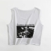 9Street Letter Print Crew Neck Summer Tank Tops