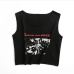 10Street Letter Print Crew Neck Summer Tank Tops