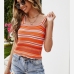 6Striped Knitted Beach Sleeveless Tank Tops