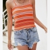 7Striped Knitted Beach Sleeveless Tank Tops