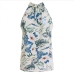 9Summer Flowers Printed Halter Neck Sleeveless Top 