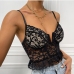 3Summer Lace Black Tank Top Womens