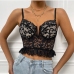 6Summer Lace Black Tank Top Womens