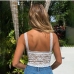 5Summer Lace White Patchwork Sexy Tank Top