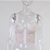 10Summer Lace White Patchwork Sexy Tank Top