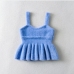 16Summer Ruffles U Neck Women Tank Top