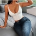 3Summer White Lace Crop Tank Top