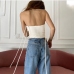 4Tie-Wrap Spaghetti Strap Tank Tops For Women