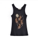 9Tigers Printed Crew Neck Tank Top