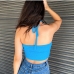 5Trendy Drawstring Ruched Hot Cropped Tank Top