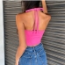 8Trendy Drawstring Ruched Hot Cropped Tank Top