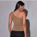 5Trendy One Shoulder Spaghetti Strap Tank Tops