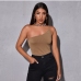 1Trendy One Shoulder Spaghetti Strap Tank Tops