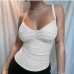 3Trendy White Backless Camisole Tops For Women