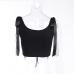 8U Neck Bandage Design Black Tank Top