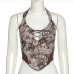 6Vintage Printed Halter Ladies Tank Top