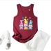 6Women Easter Eggs Casual Tank Top