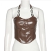 7Zipper Up Cool Halter Ladies Tank Tops