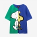 5 Contrast Color Dog  Printing T Shirts For Women