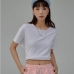 14  Fashion Cross Belt Backless Short Sleeve Top