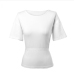 18  Fashion Cross Belt Backless Short Sleeve Top