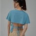 11  Fashion Cross Belt Backless Short Sleeve Top