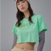 4 Korean Style  Fashion Short Sleeve Crop Top
