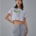 9 Korean Style  Fashion Short Sleeve Crop Top