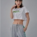 11 Korean Style  Fashion Short Sleeve Crop Top
